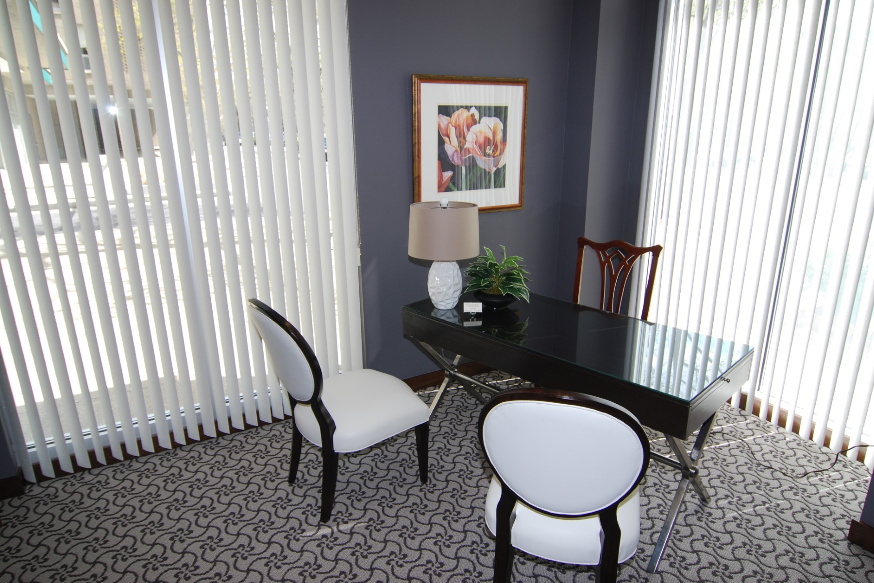 Bartlett Plastic Surgery – OBS in Brookline, MA. Reception Area, designed by Hardaway Sziabowski Architects.