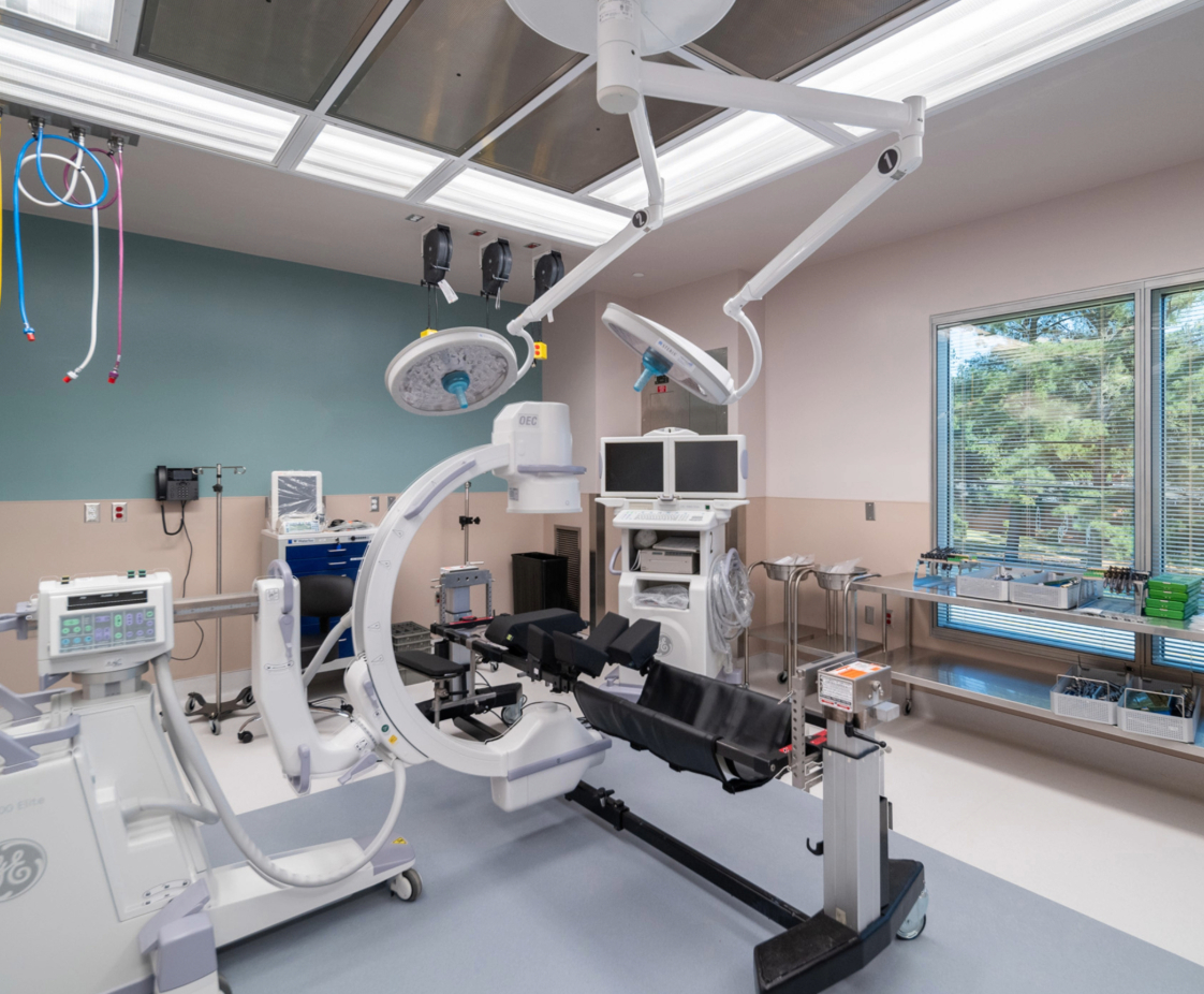 Raleigh Neurosurgical &amp; Spine Surgery Center in Raleigh, North Carolina. Surgical Room, designed by Hardaway Sziabowski Architects.